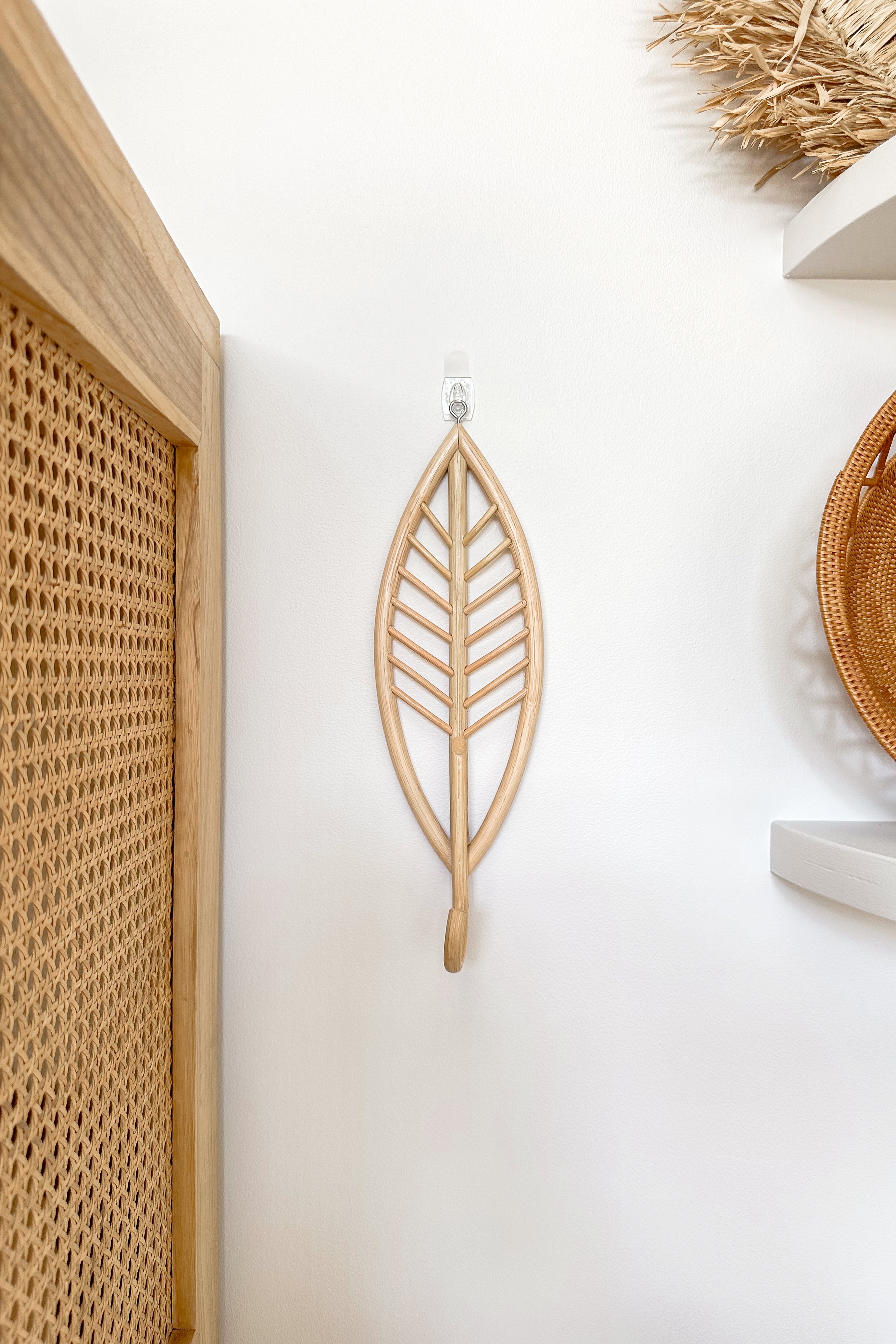 Rattan Leaf Wall Hook