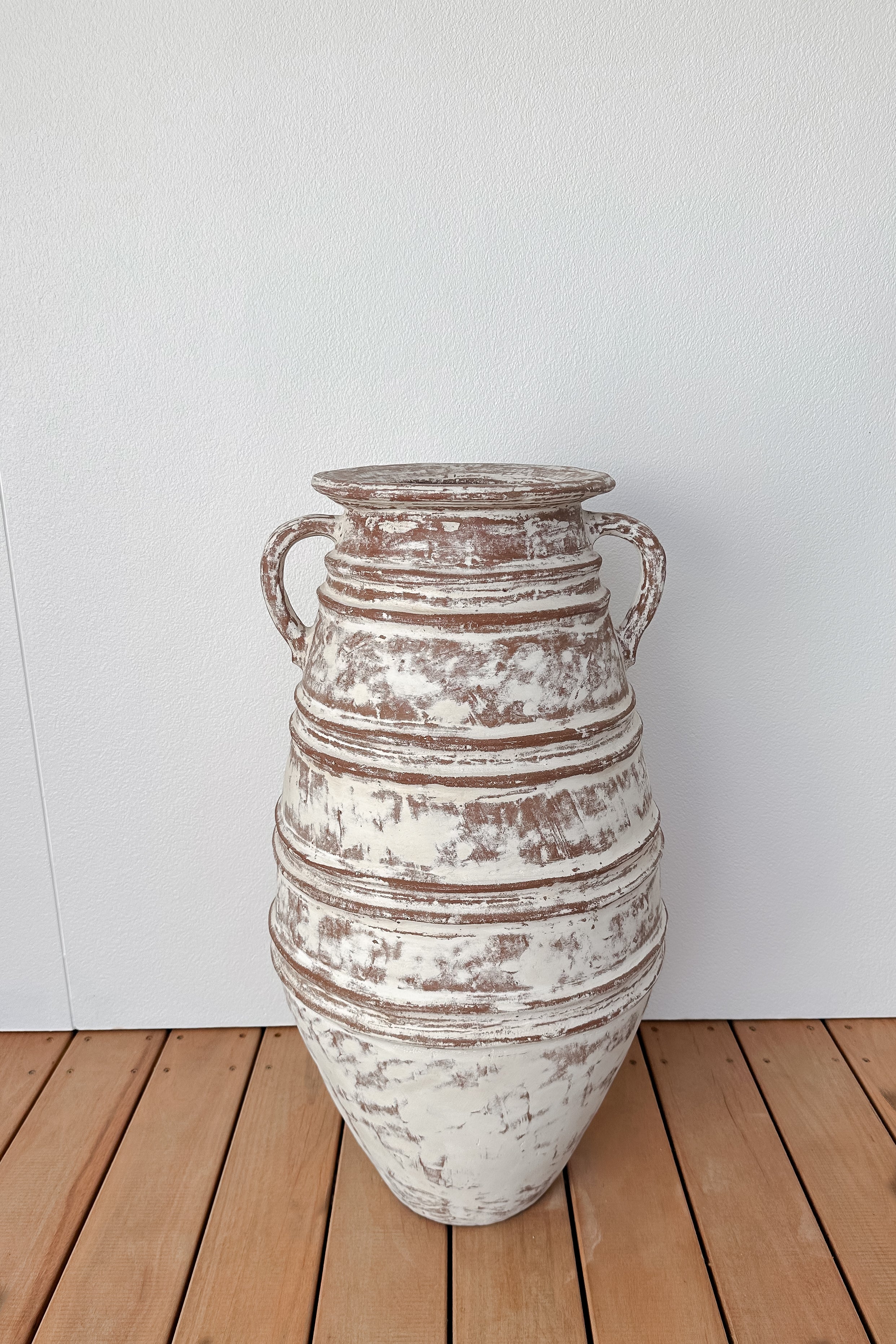 Tall Ripple Floor Vase