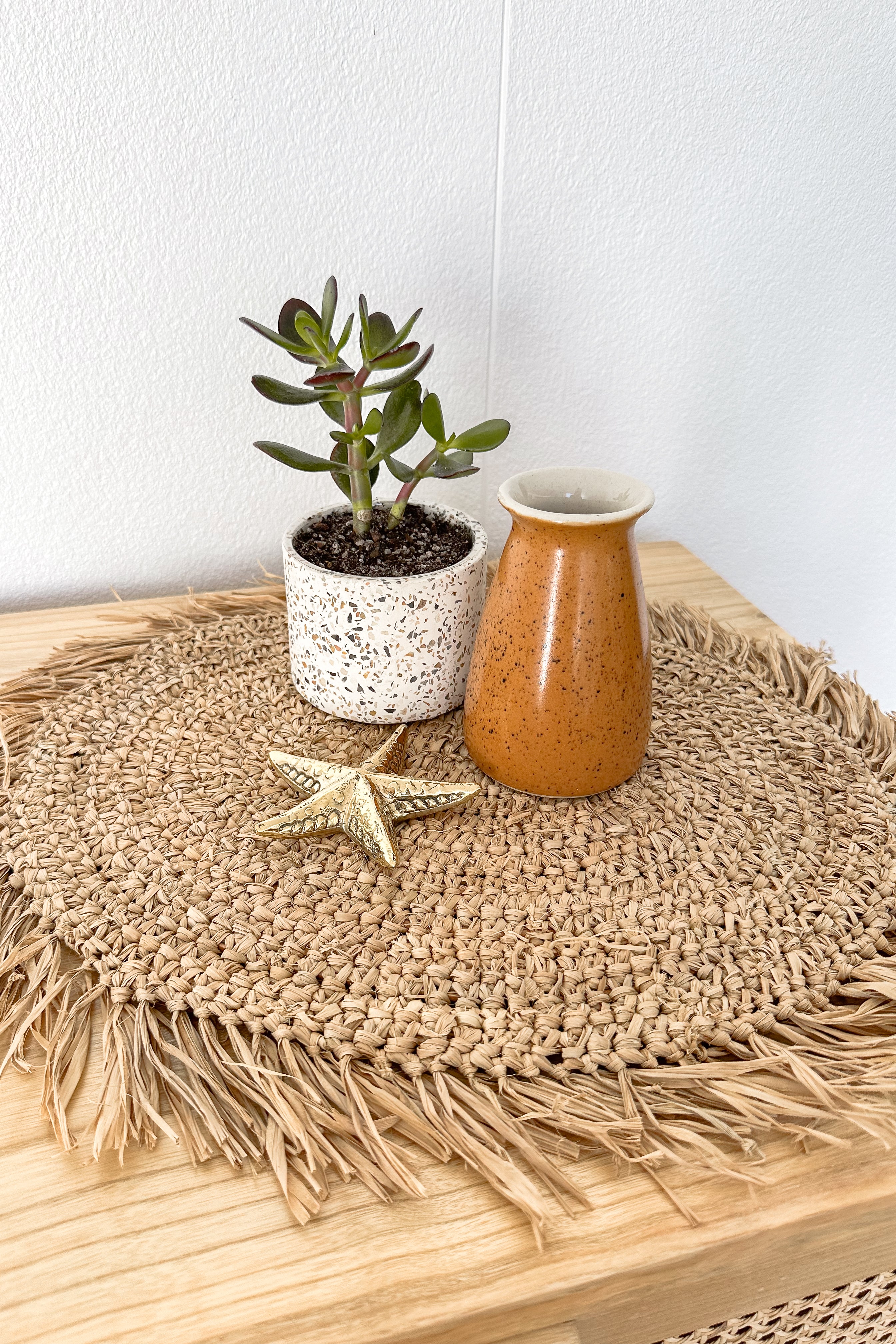 Orange Speckled Vase