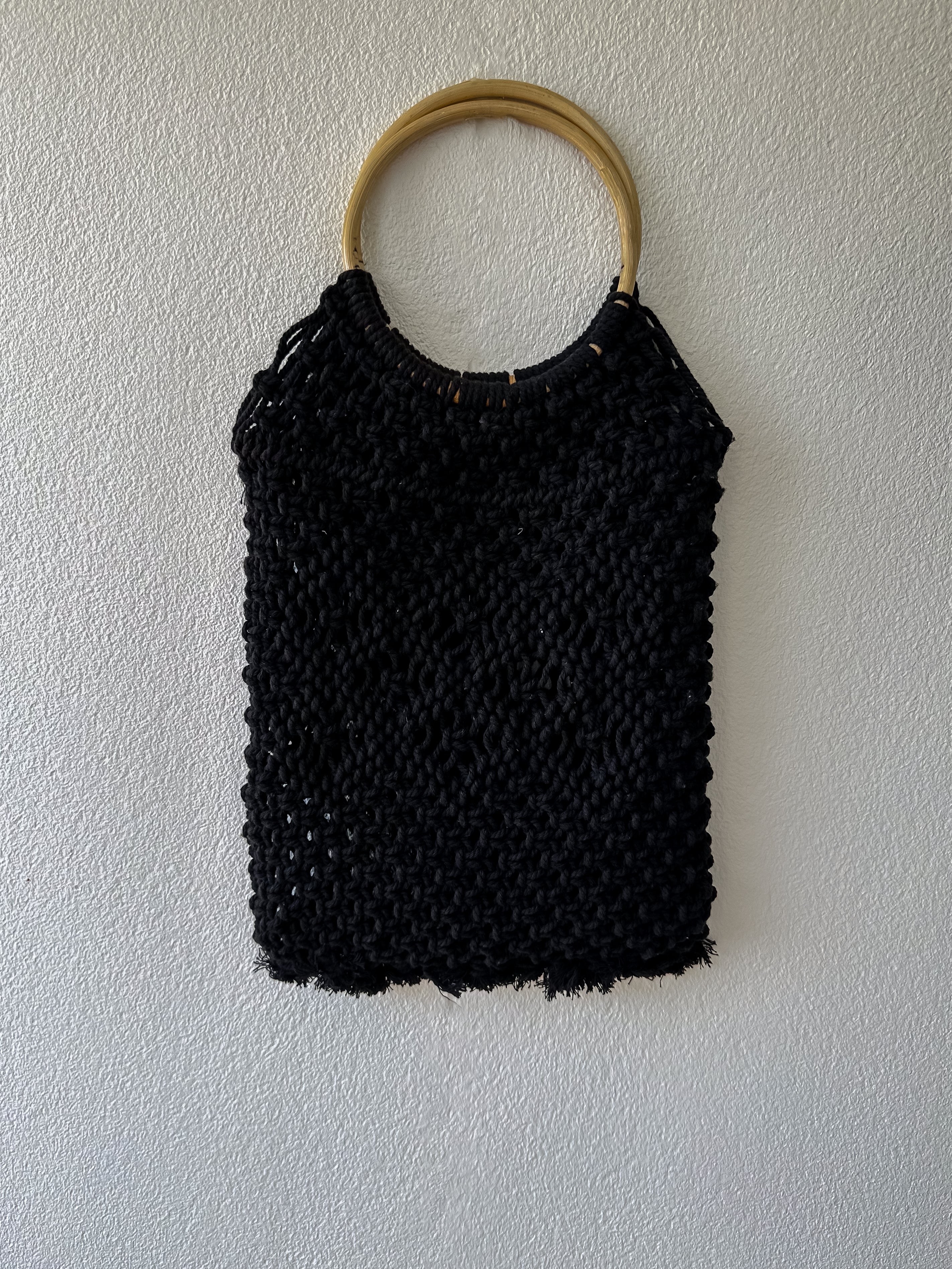 Macrame Bag - Black