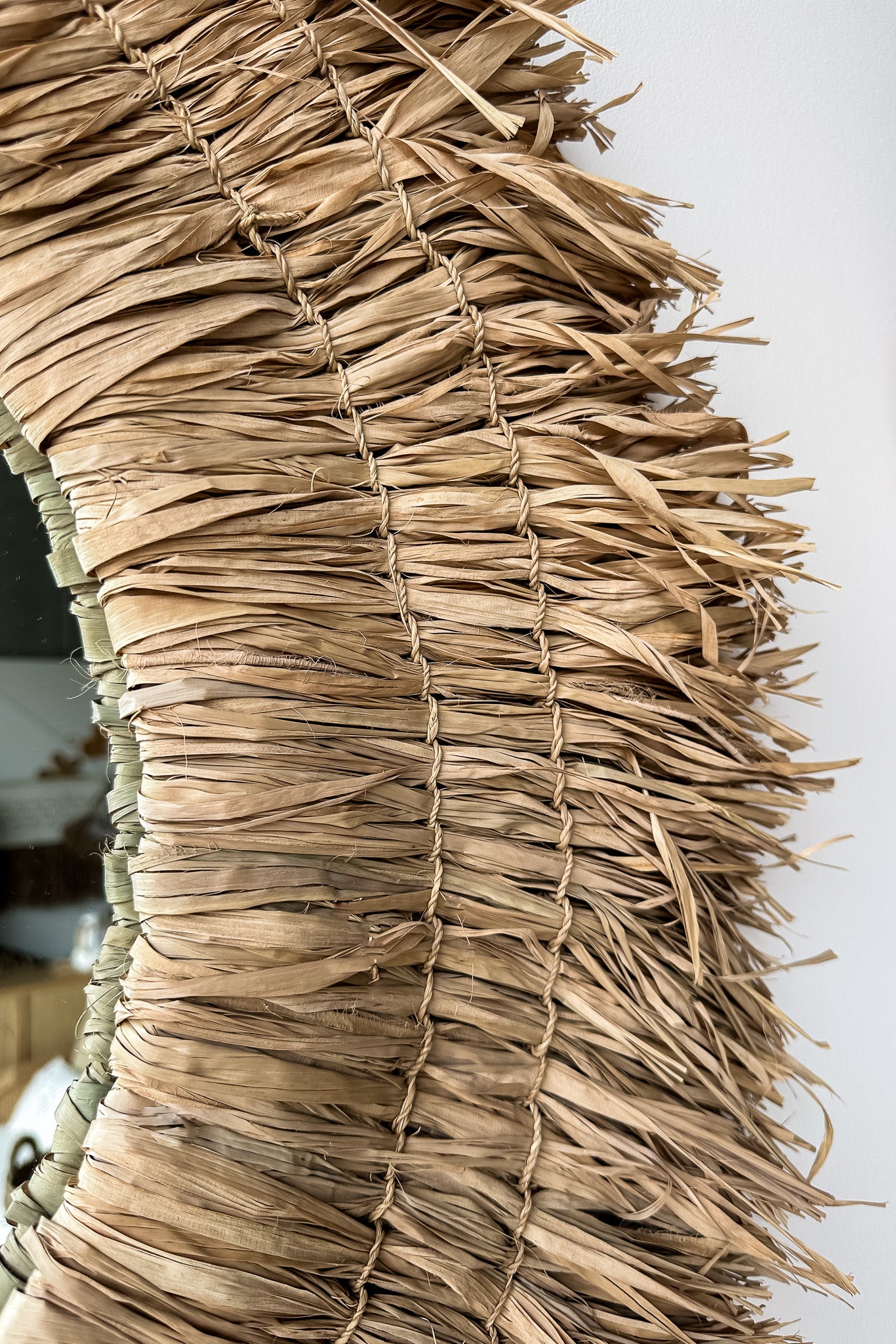 Raffia Mirror