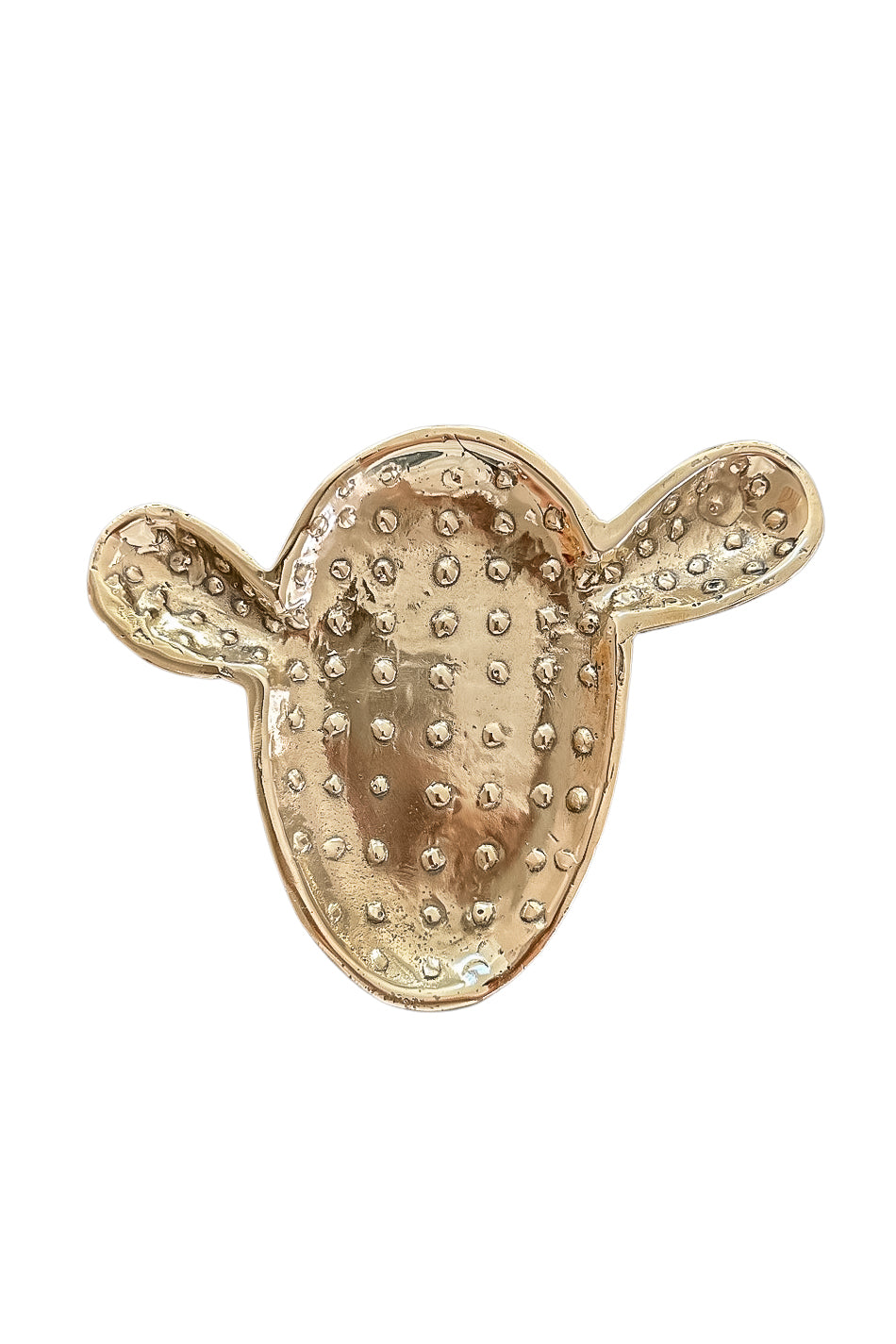 Cactus Brass Trinket Dish Pip and Orange