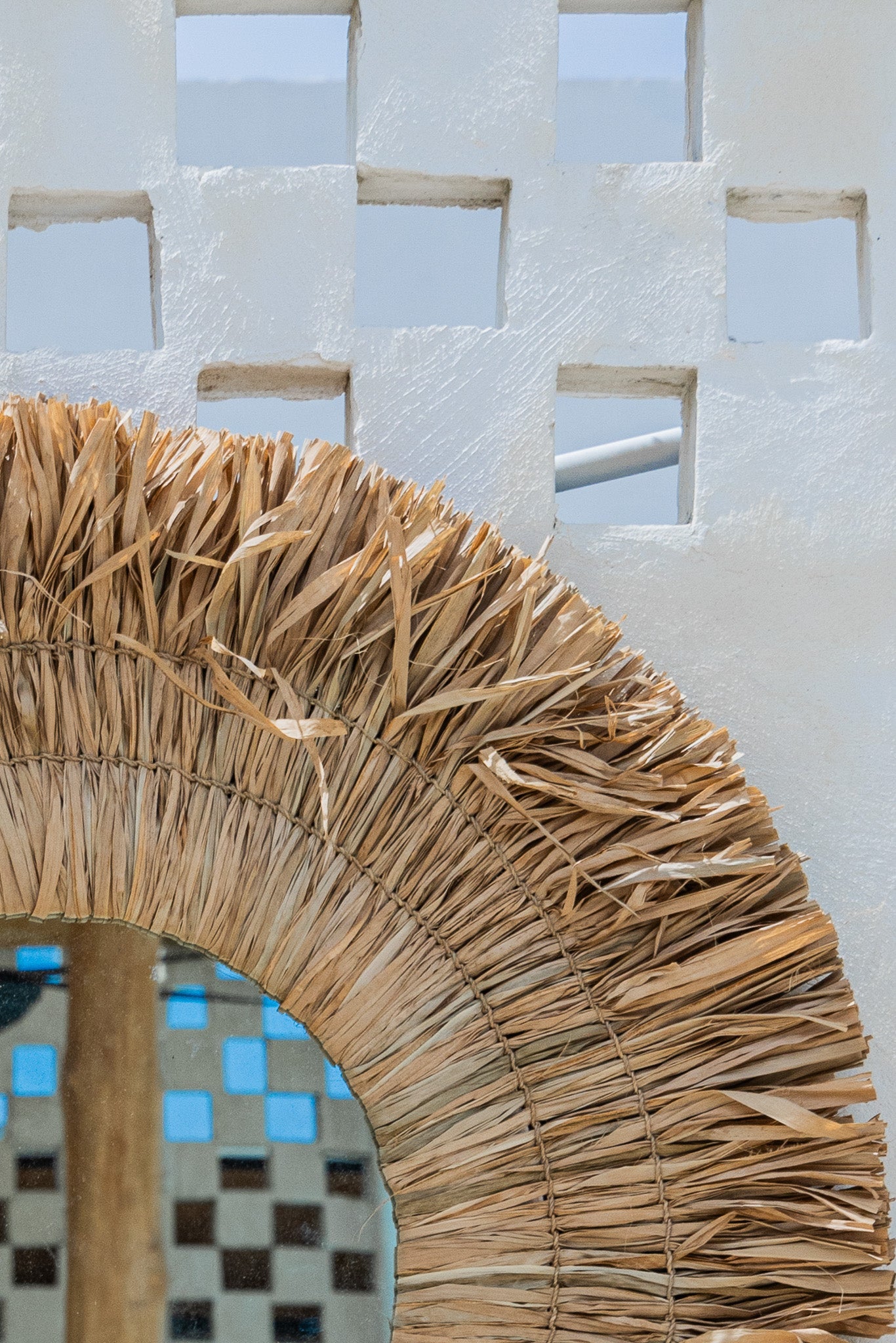 Raffia Mirror