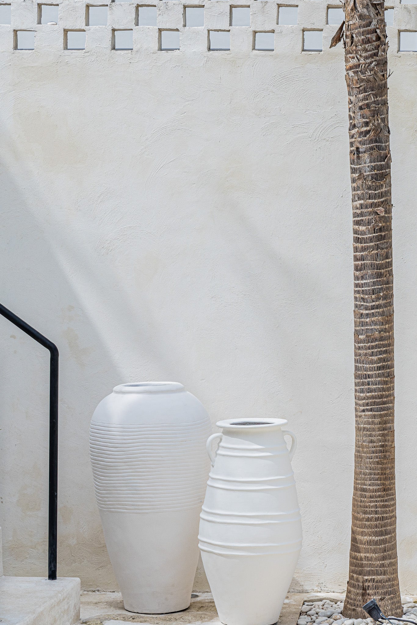 Tall Ripple Floor Vase