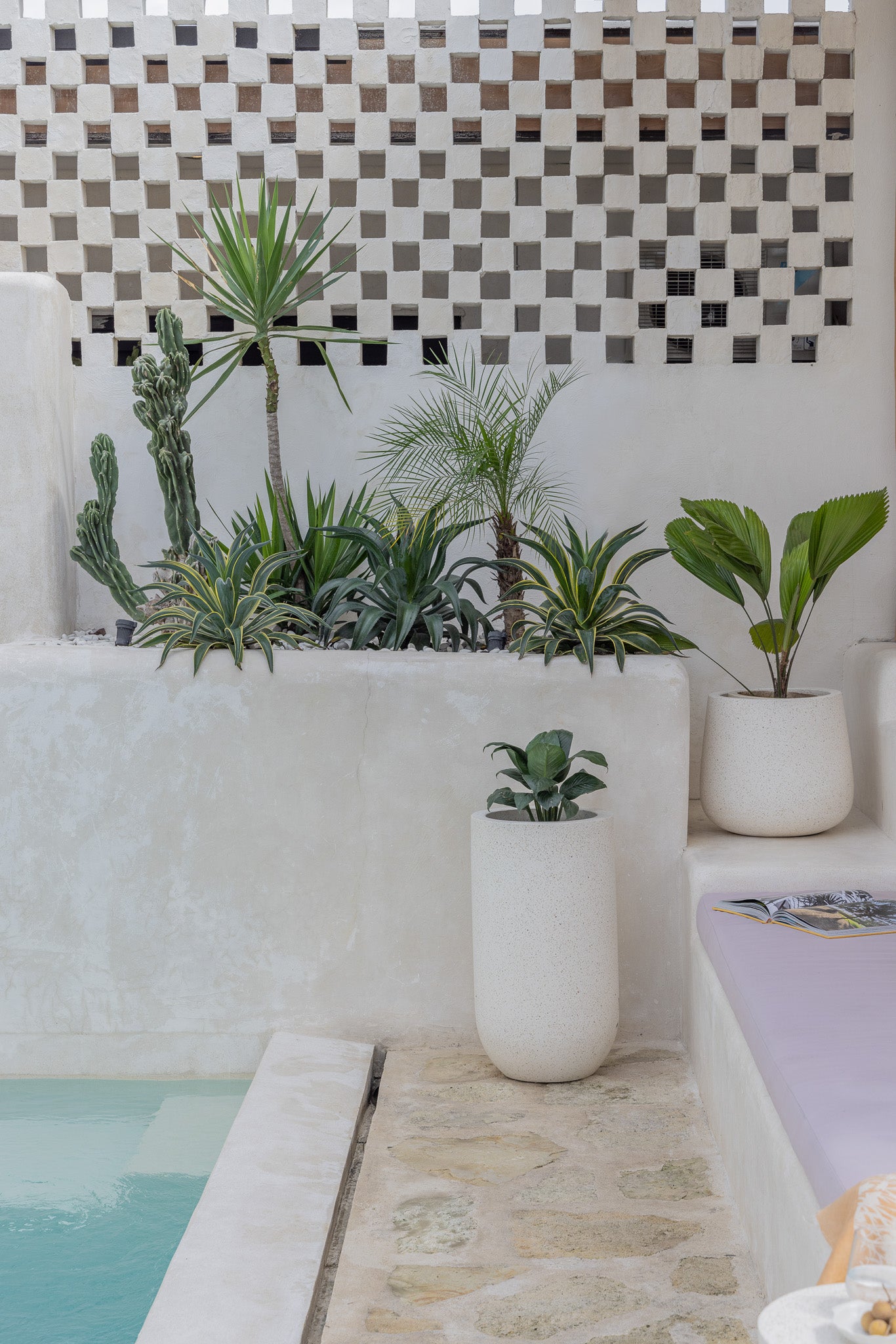 Wide Terrazzo Pot | 40cm