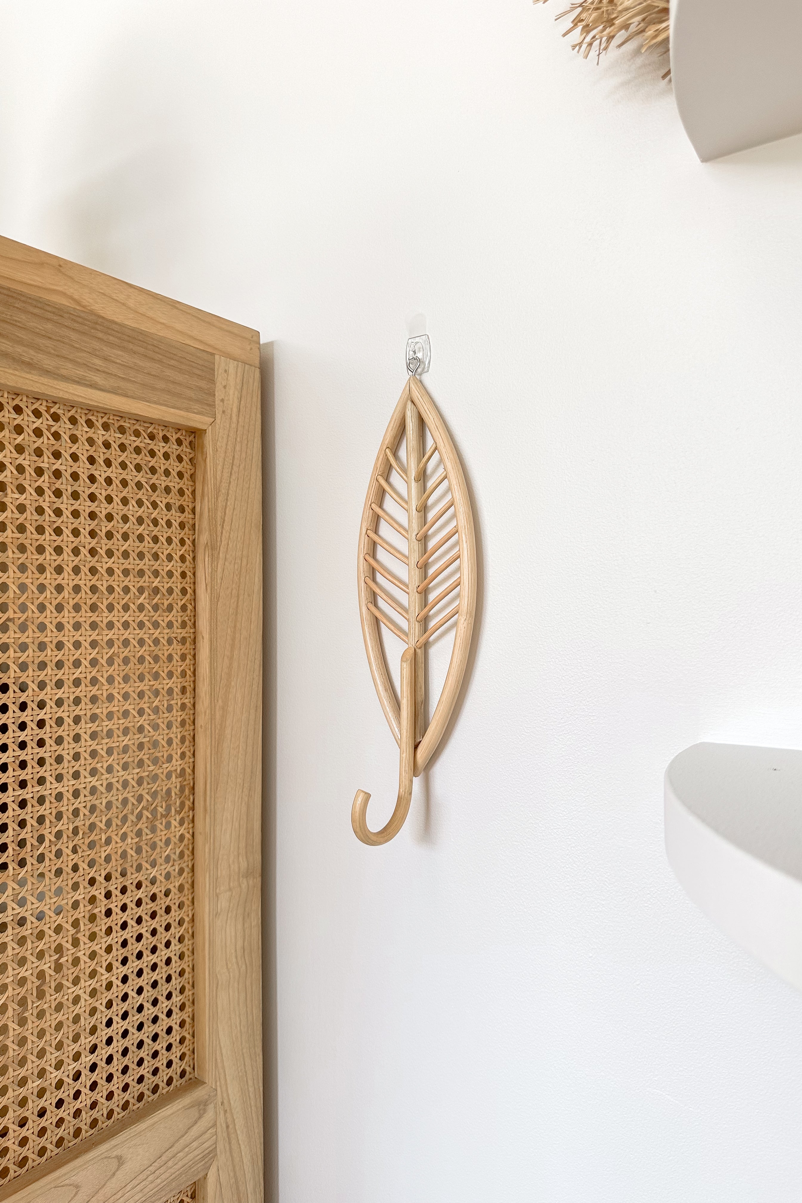 Rattan Leaf Wall Hook