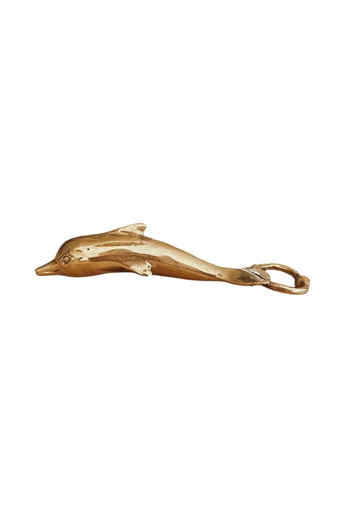 Dolphin Brass Bottle Opener