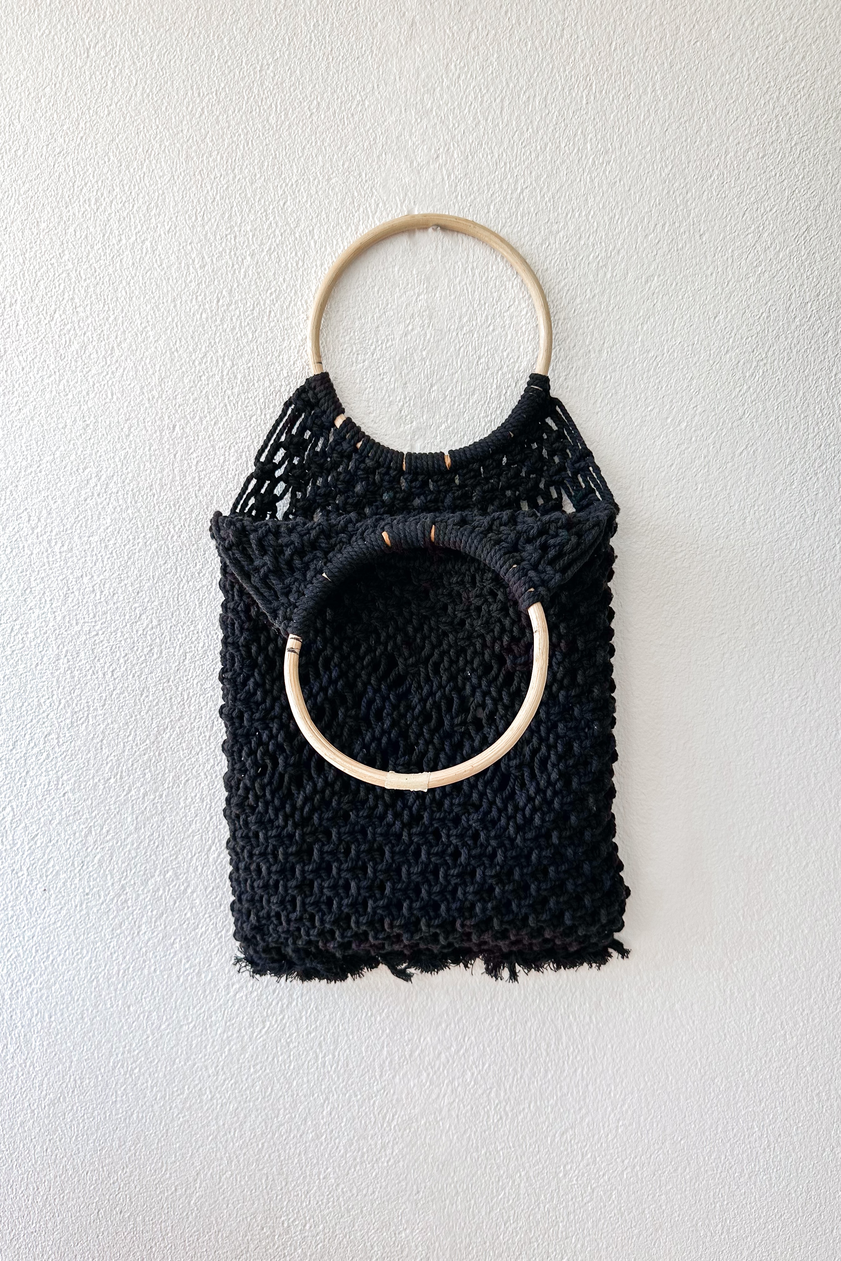 Macrame Bag - Black