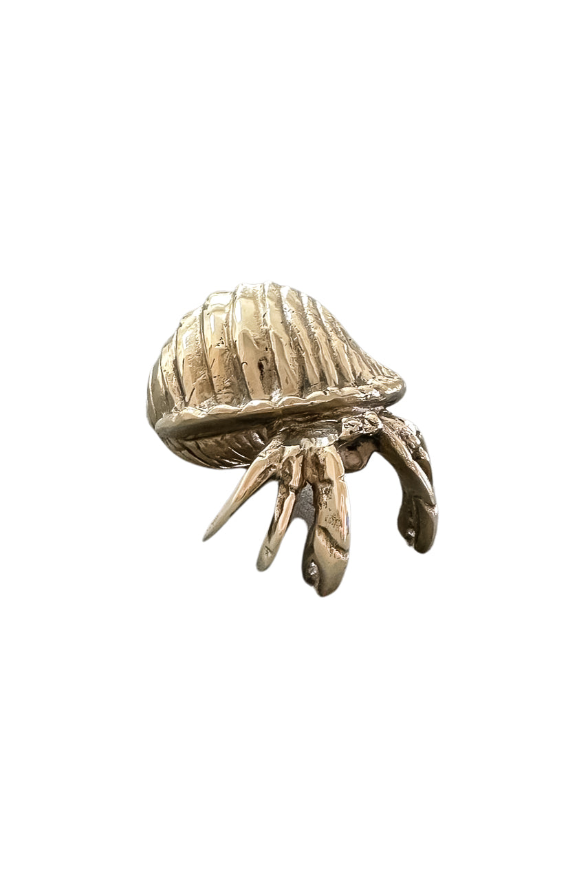 Hermit Crab Brass Ornament