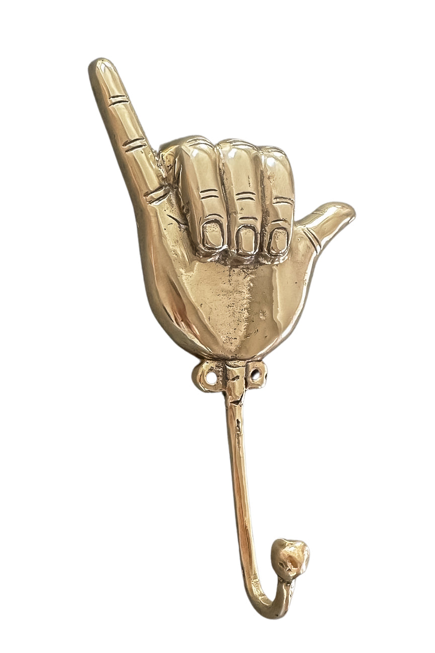 Shaka Brass Wall Hook