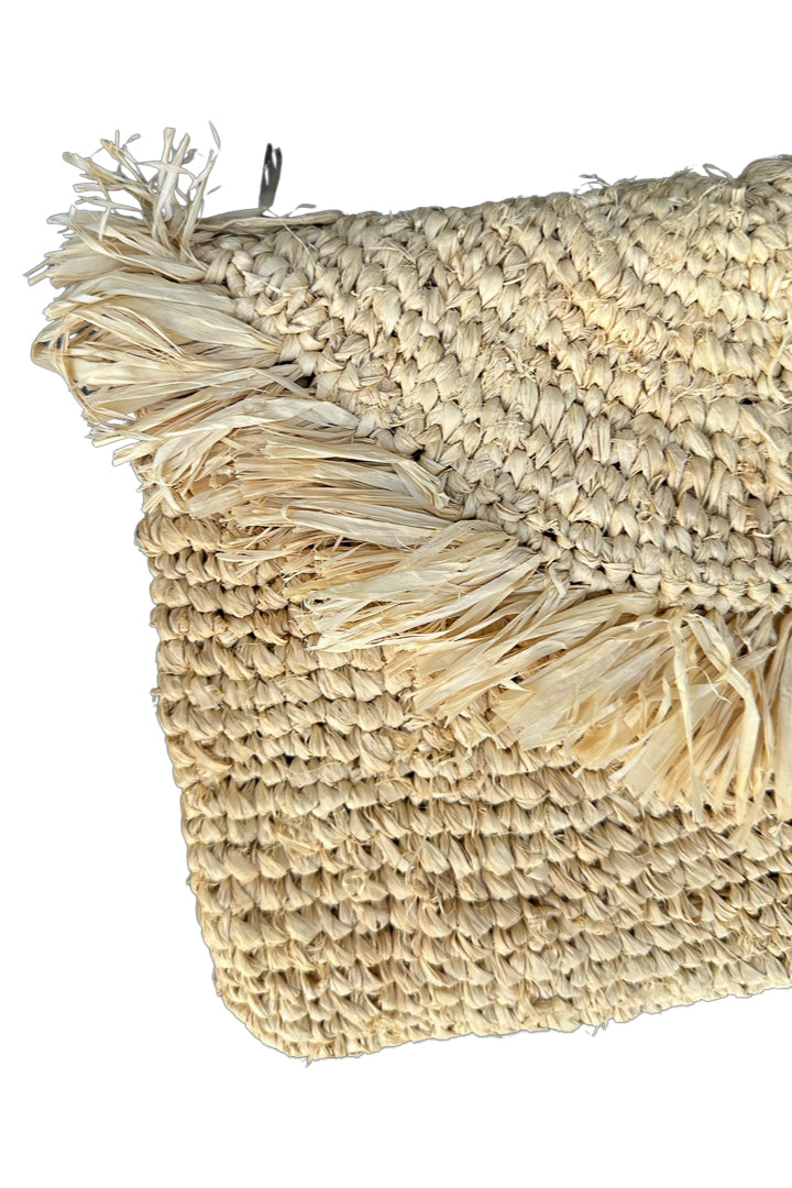 Raffia Clutch