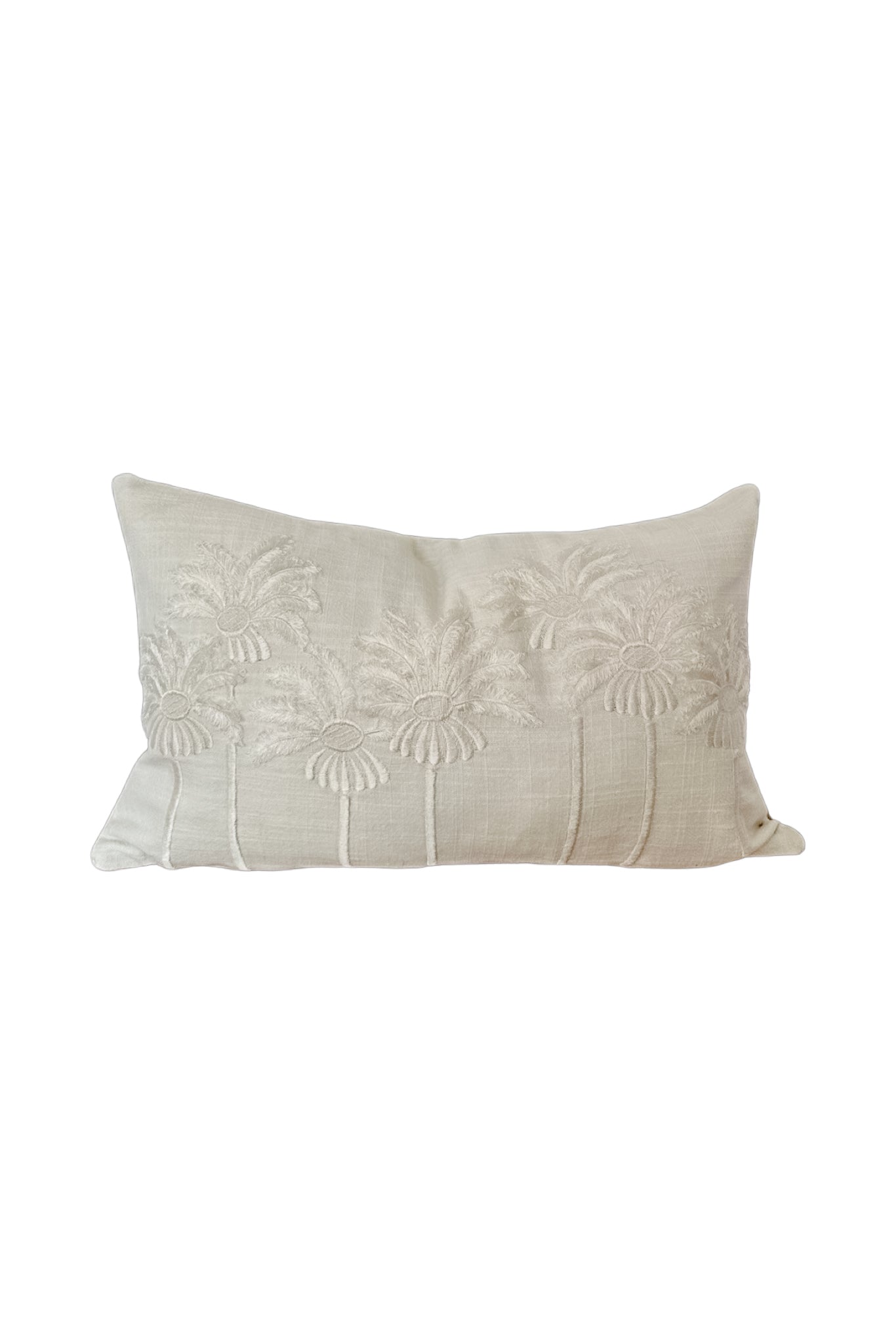 White Palm Cushion Cover | 50 x 30