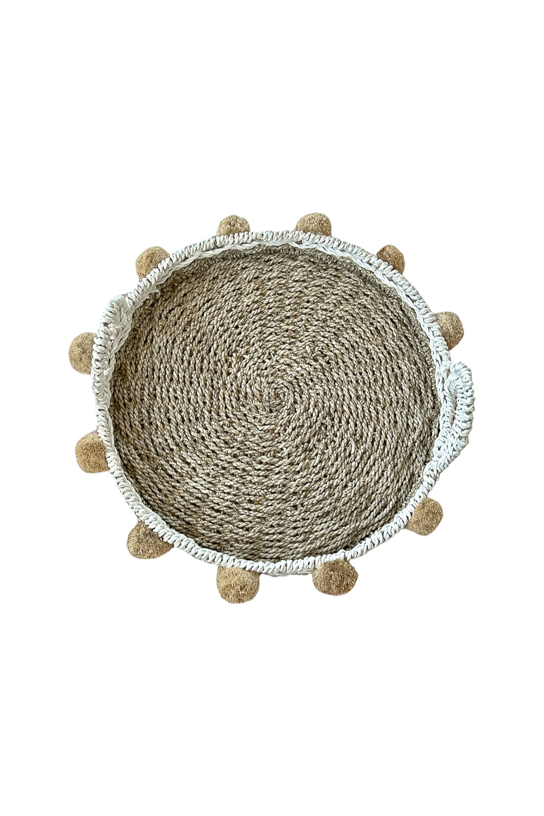 Seagrass Pom Pom Tray | 50cm